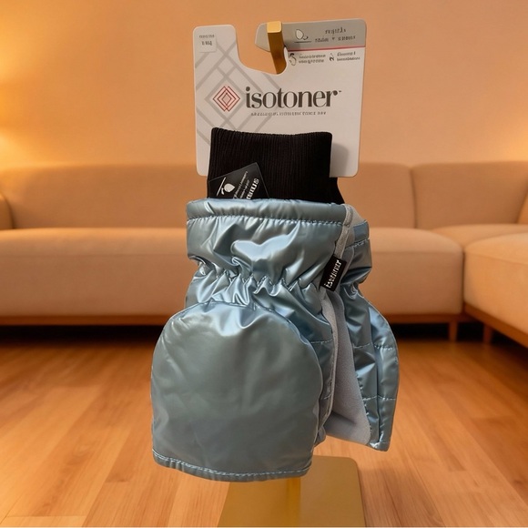 NWT isotoner Water Repellent Touchscreen Iridescent Sleekheat Gloves FlipTop - Picture 2 of 13